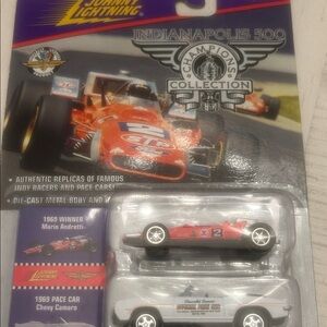 Johnny Lightning collectors edition 1969 Camaro pace car and 1969 Mario Andretti